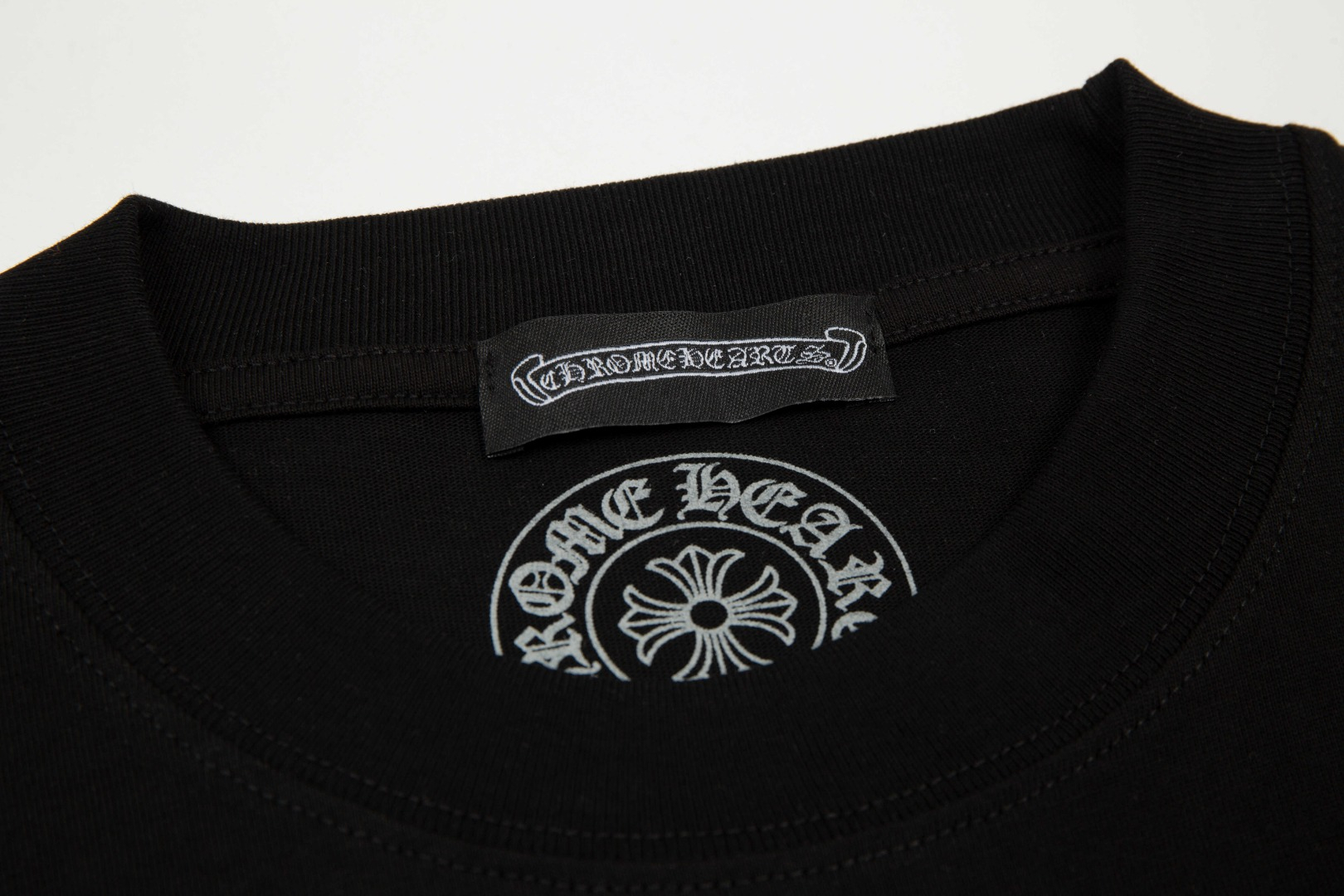 Camiseta Chrome Hearts Preta Blue Cross - Boutique ZeroUm