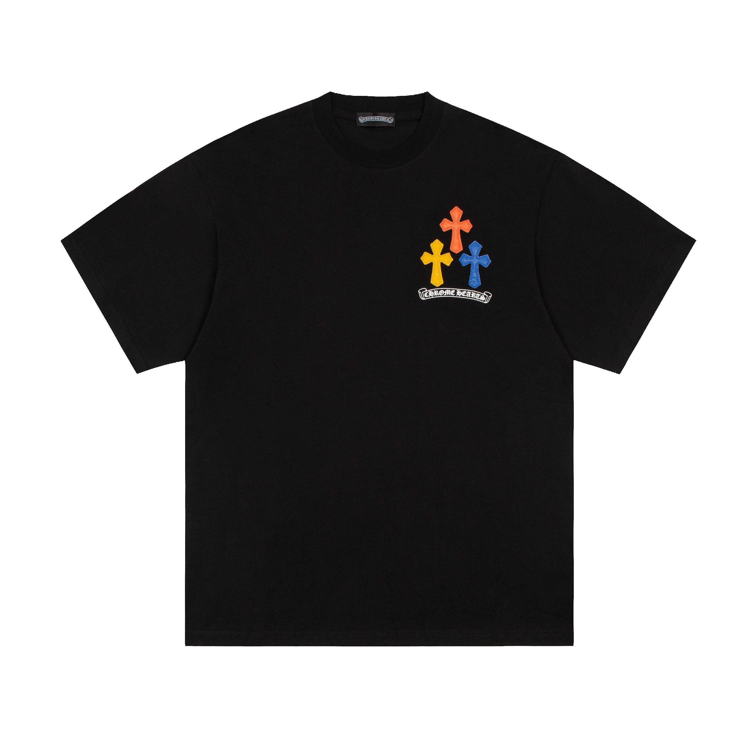Camiseta Chrome Hearts Preta 3 Cross - Boutique ZeroUm | Conceito