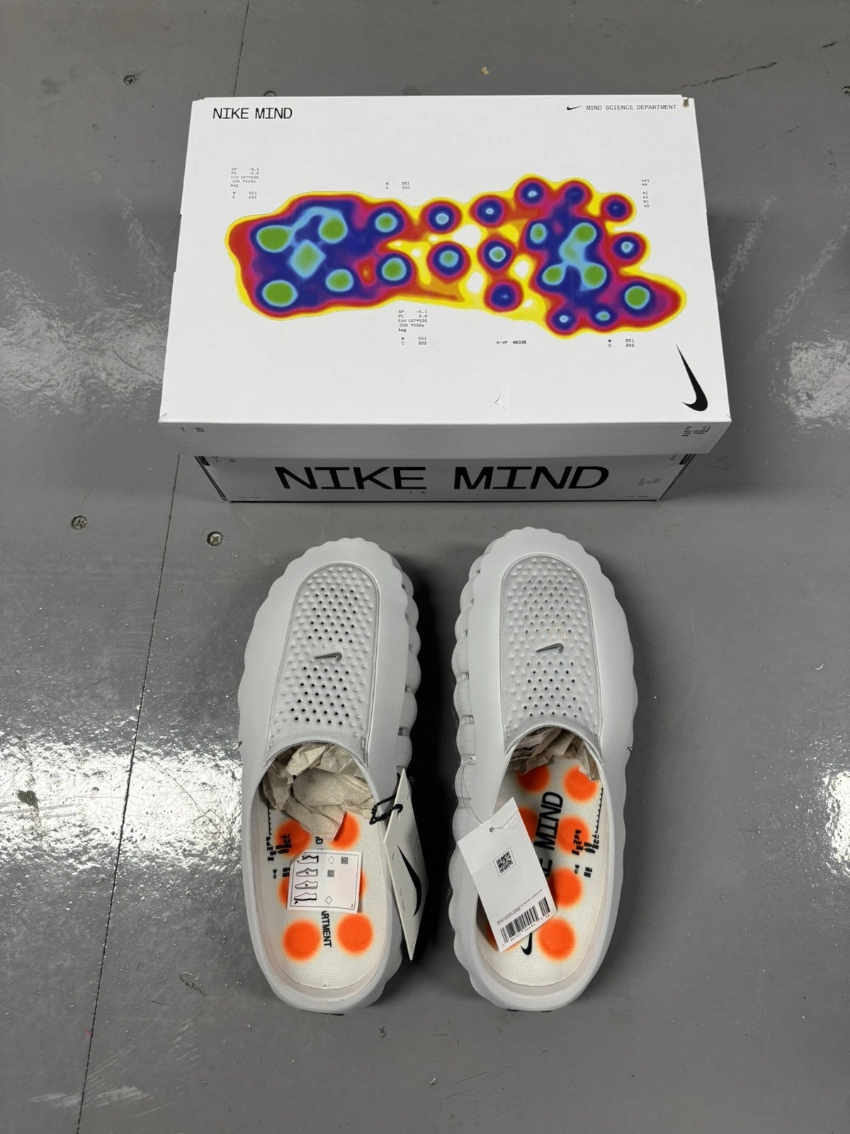 Slide Nike Mind 001 Light Smoke Grey Cinza - Boutique ZeroUm