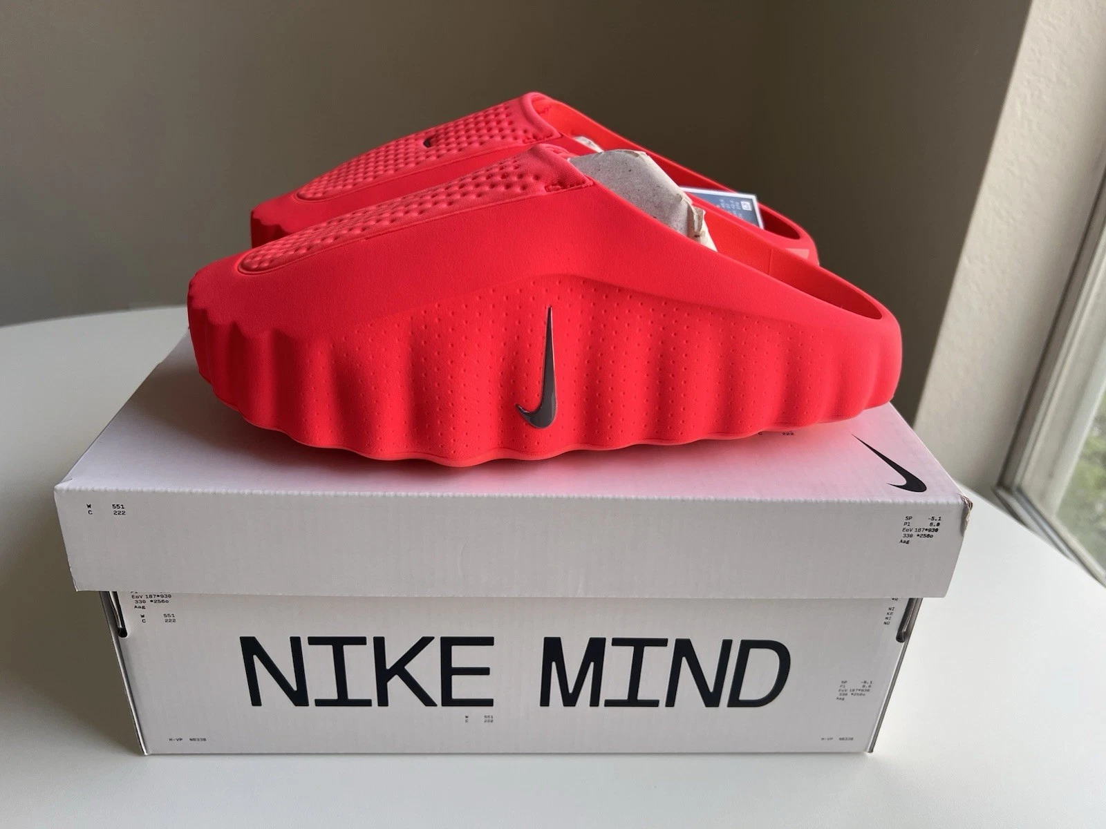 Slide Nike Mind 001 Solar Red Vermelho - Boutique ZeroUm