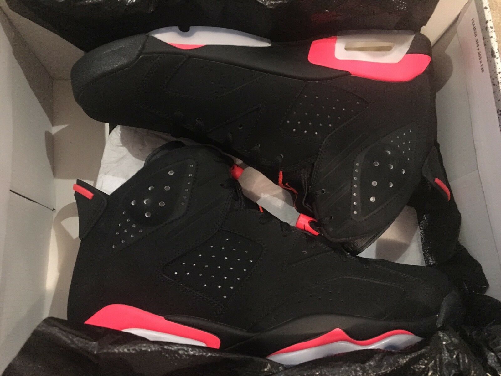 Air Jordan 6 Infrared Preto & Vermelho - Boutique ZeroUm