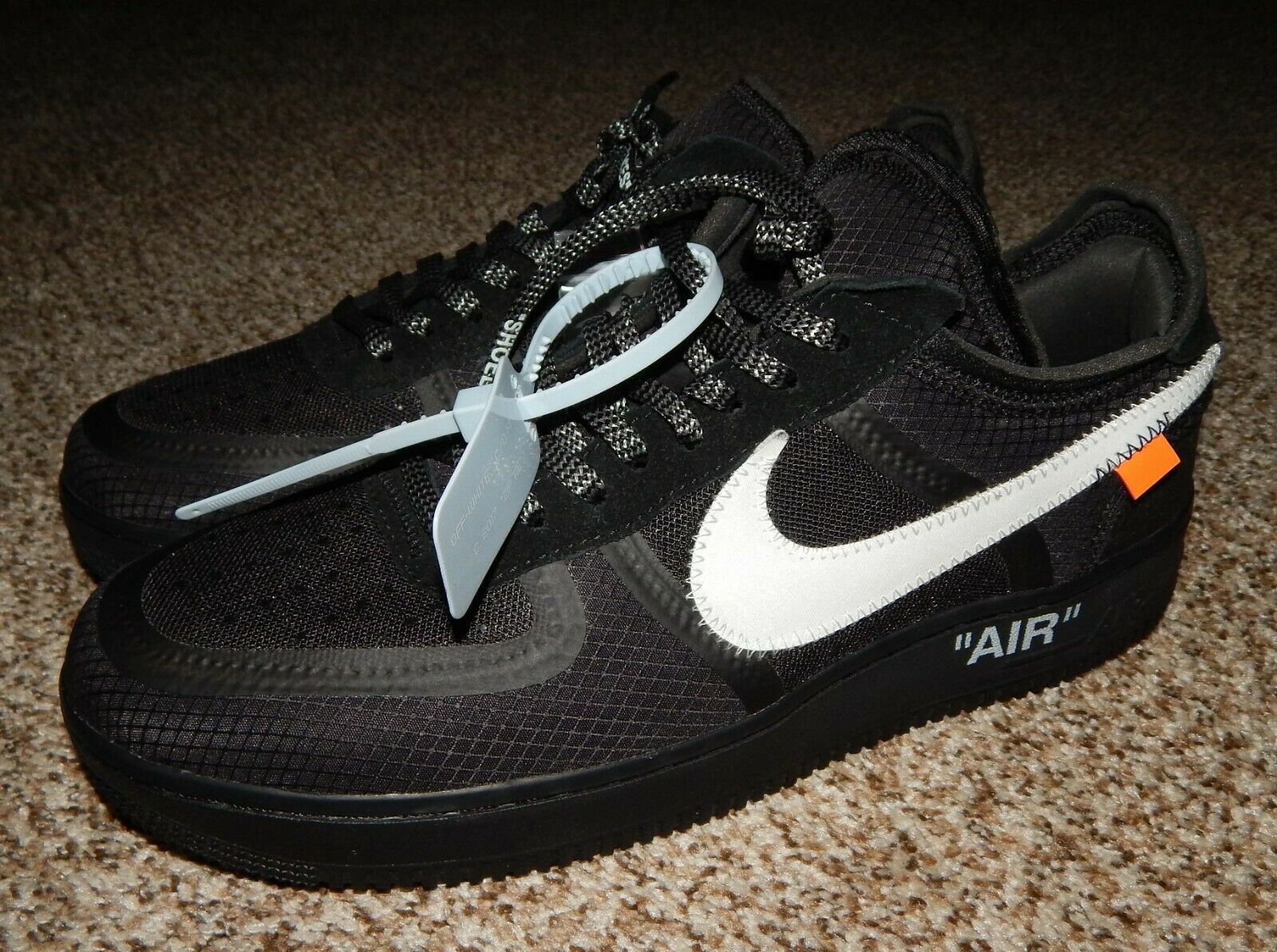 Nike Off-White Air Force 1 Black - Boutique ZeroUm Nike Off-White Air Force 1 Black - Boutique ZeroUm