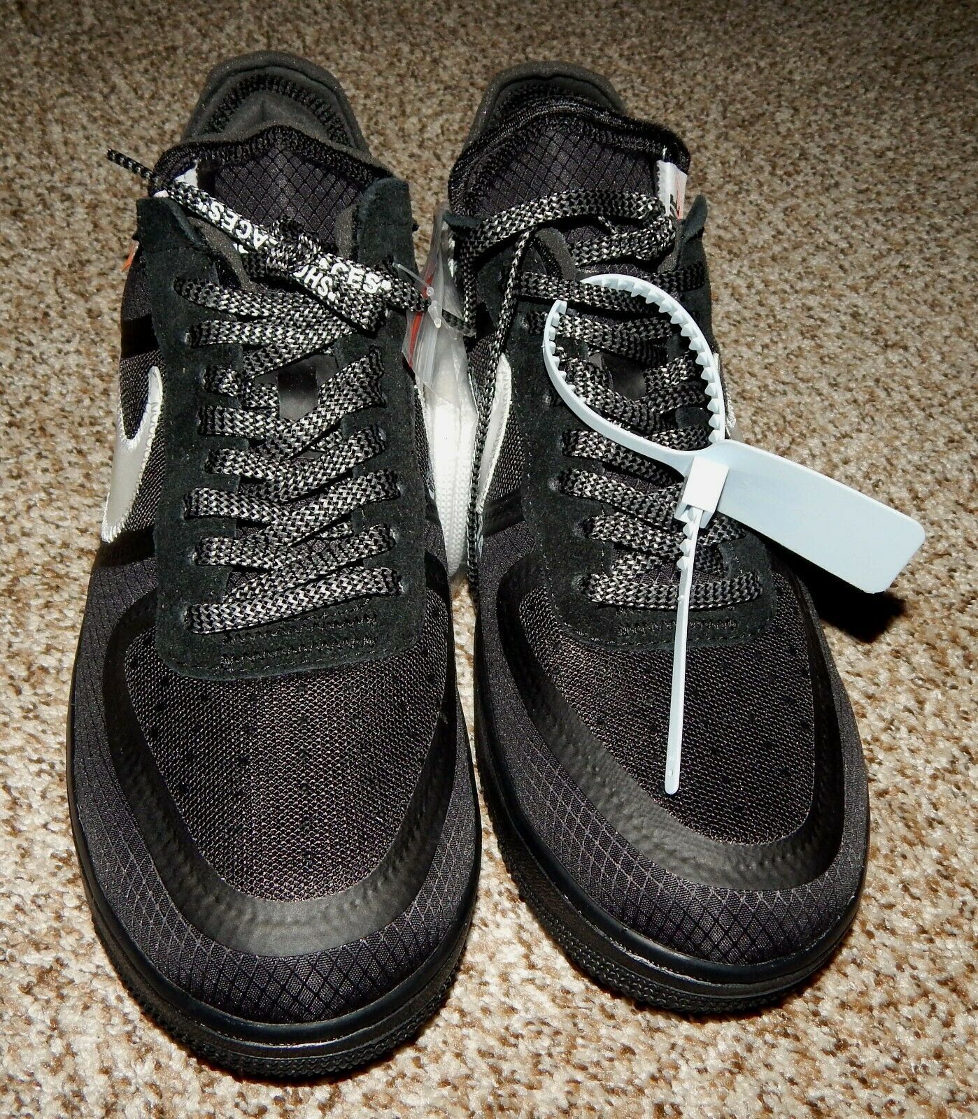 Nike Off-White Air Force 1 Black - Boutique ZeroUm Nike Off-White Air Force 1 Black - Boutique ZeroUm