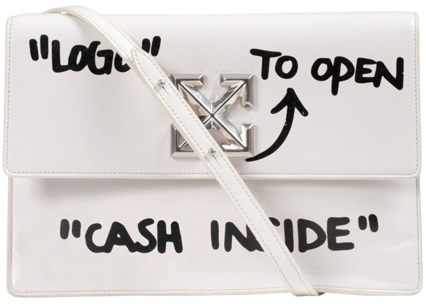 Bolsa Off-White 1.0 Jitney Bag "CASH INSIDE" - Boutique ZeroUm | Conceito  Hype de A-Z