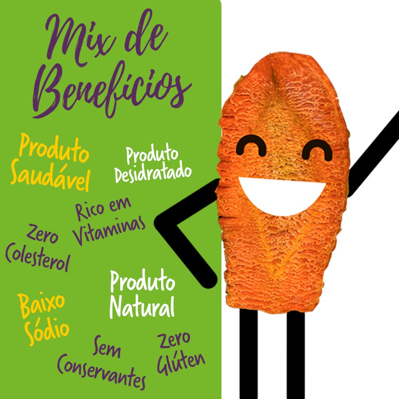 Chips De Batata Doce Mandioca Loja Frispy Snacks Saud Veis De Vegetais