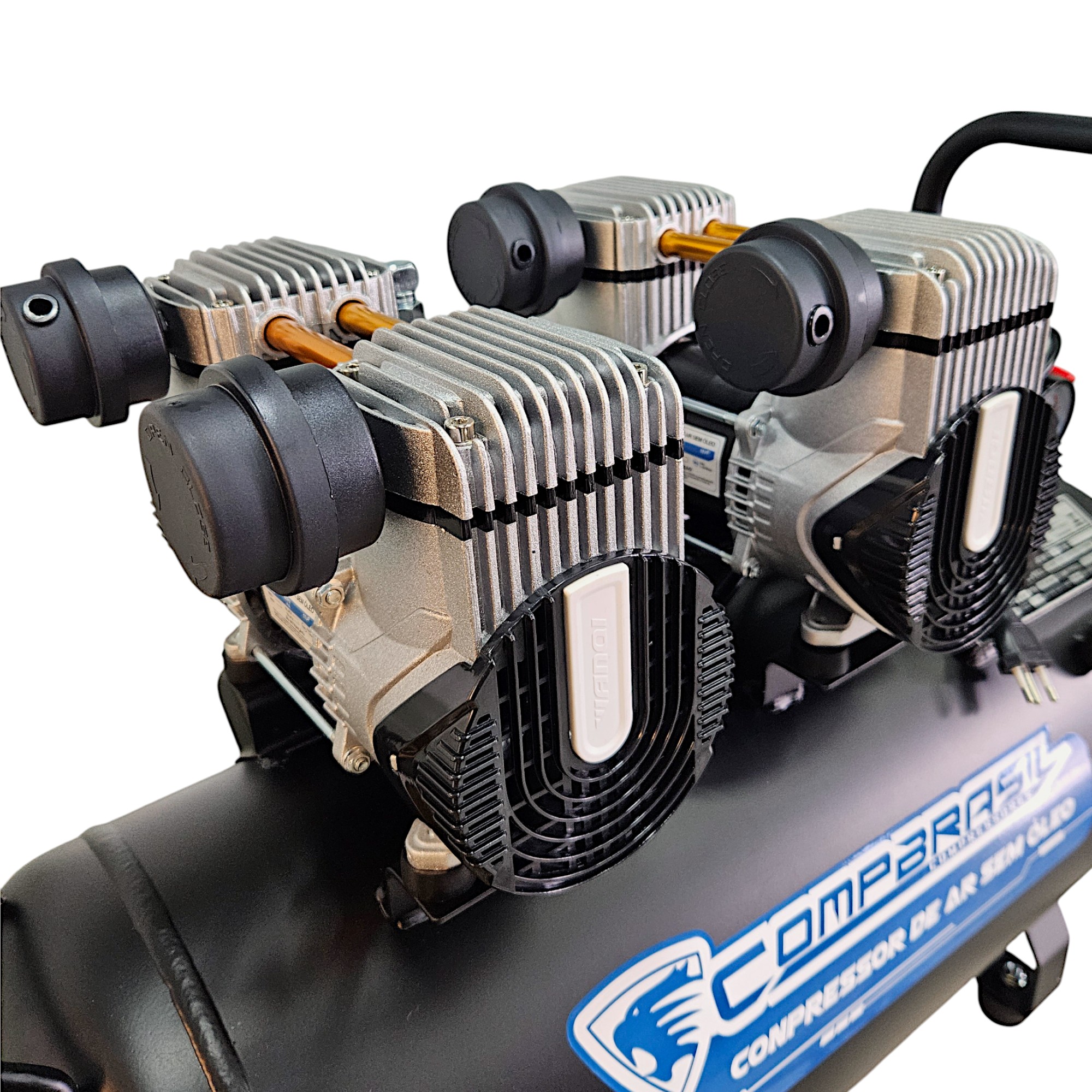 Compressor CompBrasil 1200x2/50L Preto Odonto - KIMOTOR