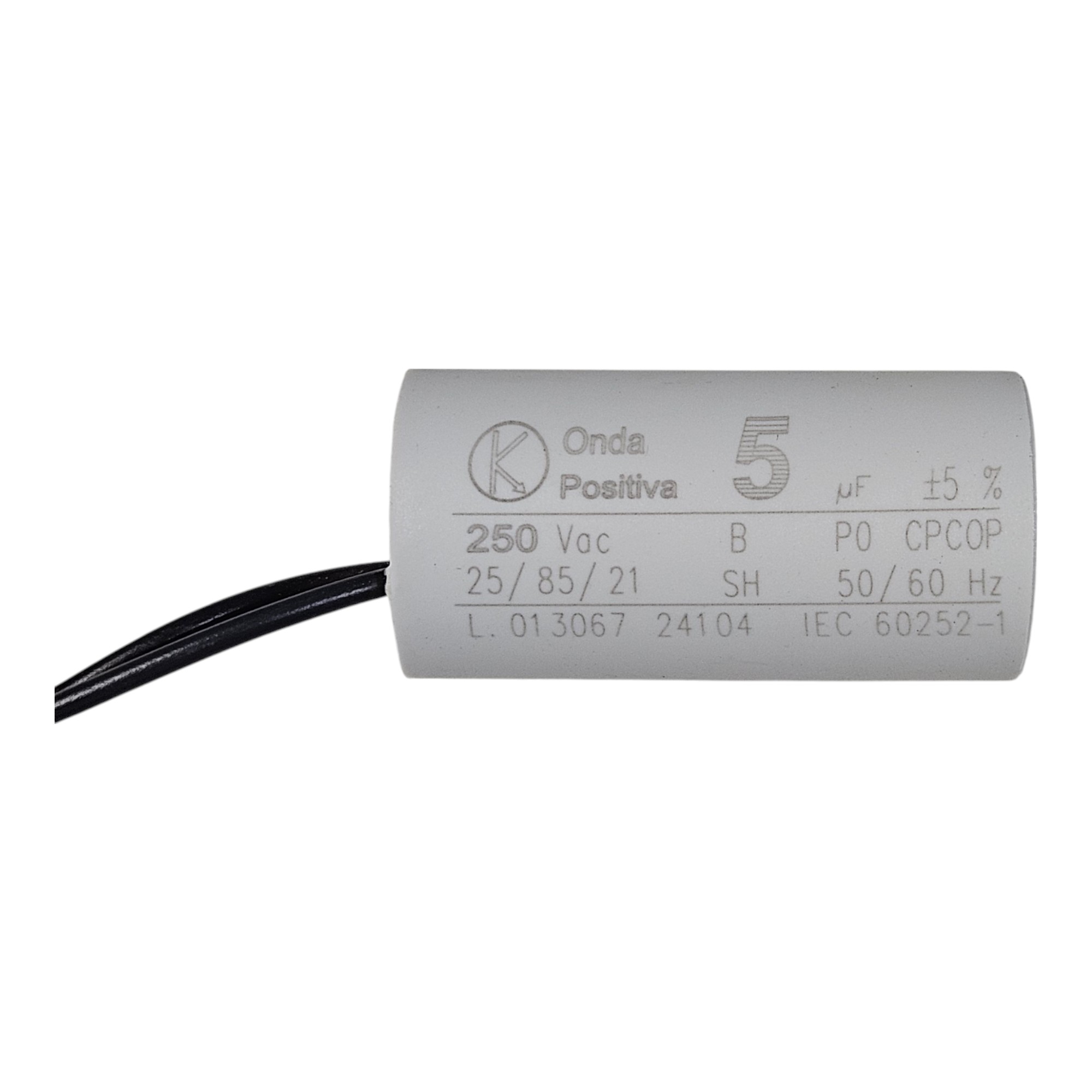 Capacitor Onda Positiva 5µF 250V Cabo Motor - KIMOTOR - Autorizada