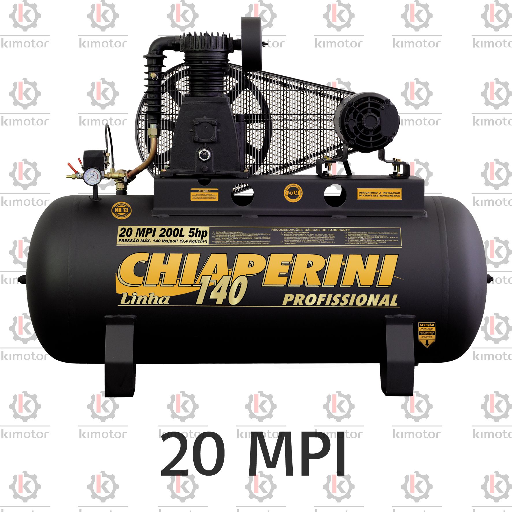 Jogo de Juntas Compressor Chiaperini MPI 20 - PLL (00001012) - KIMOTOR -  Autorizada Schulz Compressores