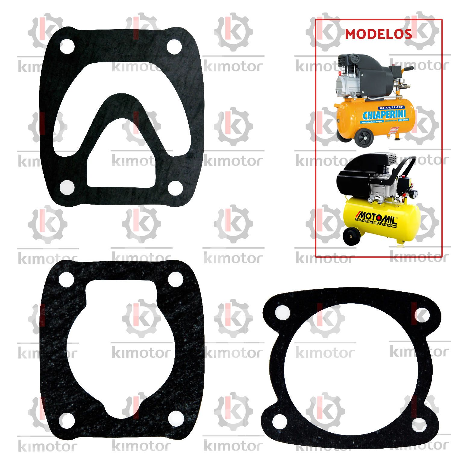 Juntas Chiaperini MC 7.6/8.5 BV Motomil MAM 7.4 CMI - KIMOTOR