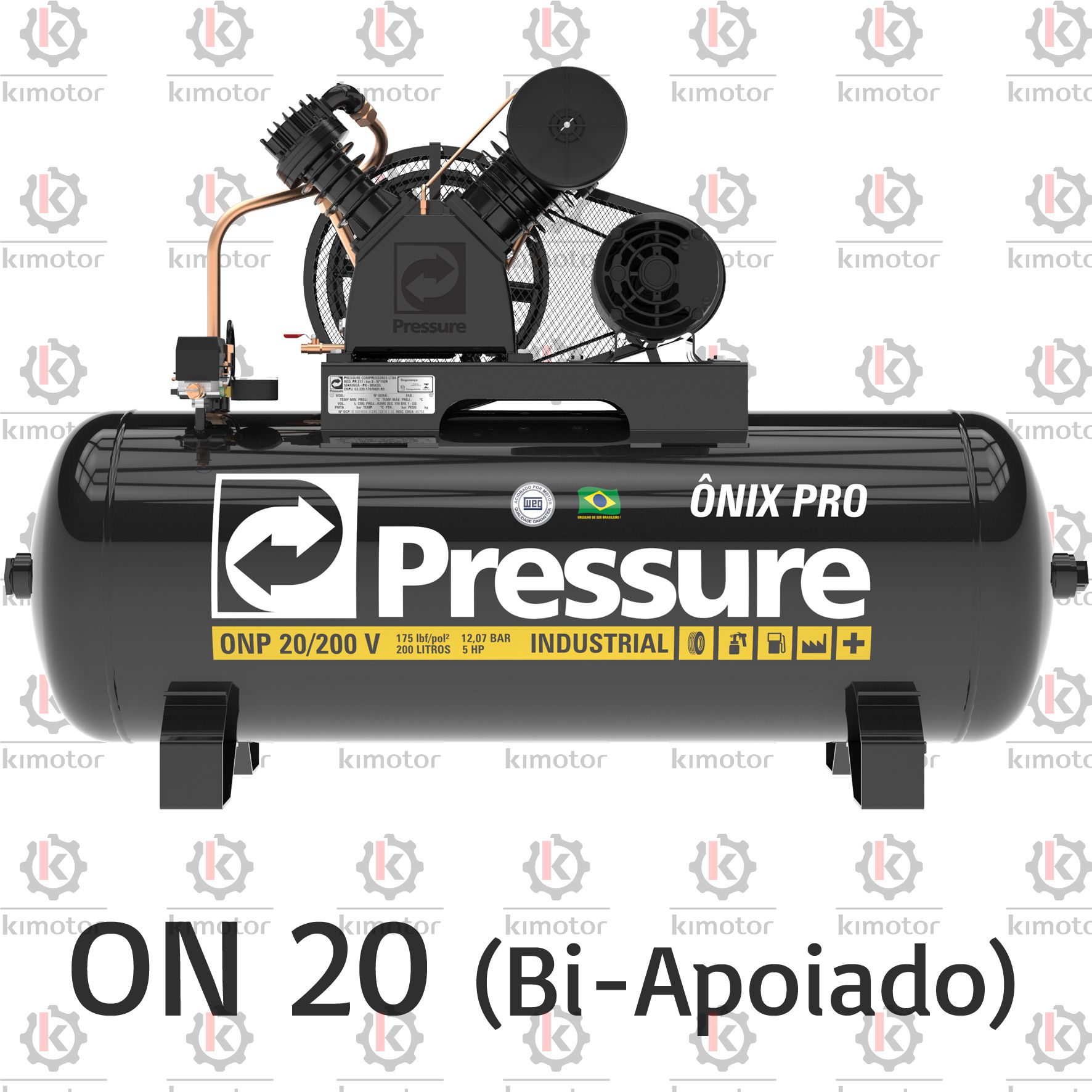 Kit Juntas Pressure ON 20V Bi-Apoiado KIT013-1115 - KIMOTOR
