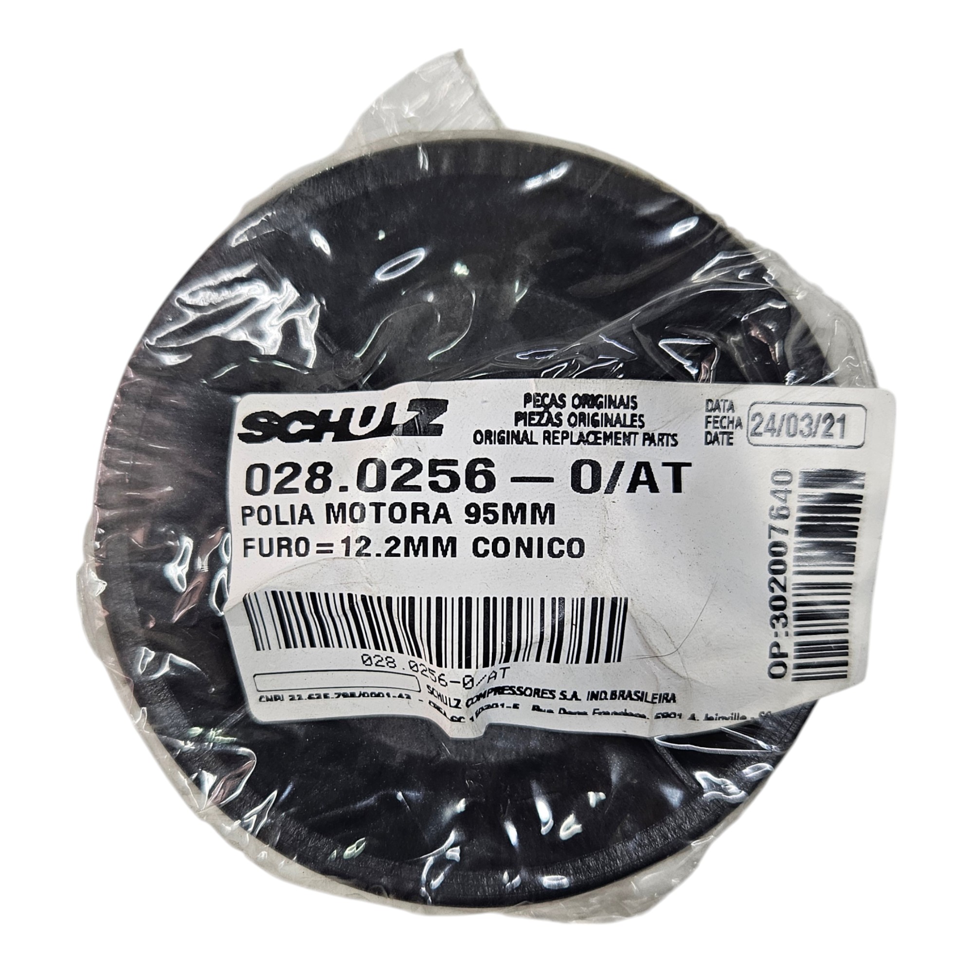 Polia Schulz 95mm Plástico MSI 2.6/5.2ML - KIMOTOR - Autorizada