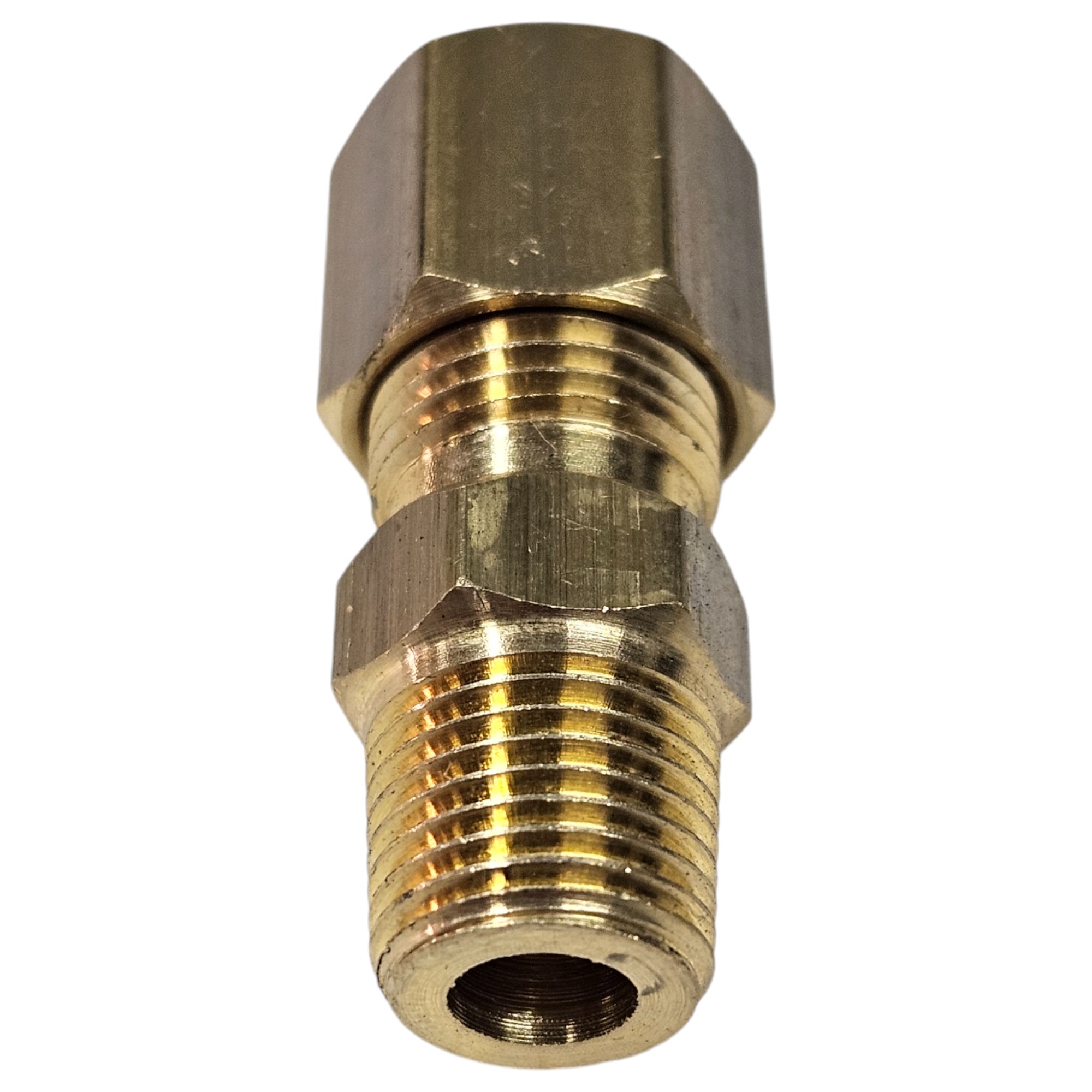 AAAAAA Conexão Reta em Latão - 1/8 M x 1/4 A - NPT (721001 - 003.0054-3
