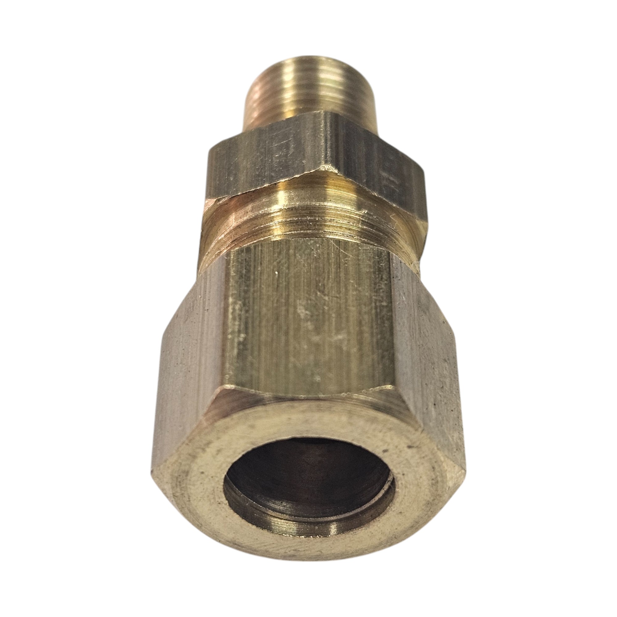 Conexão Reta em Latão - 1/8 M x 3/8 A - NPT (721002 - 003.0370-0