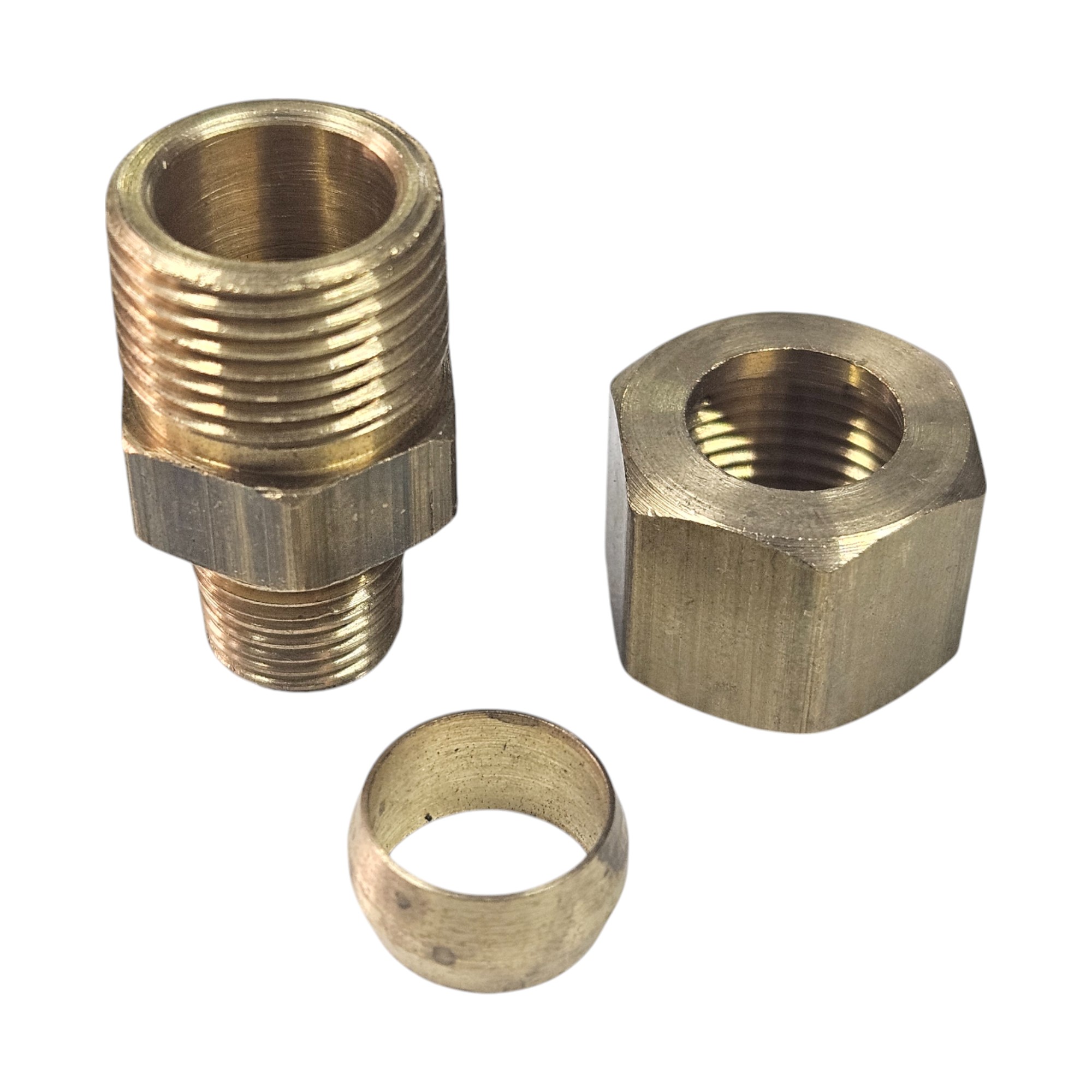 Conexão Reta em Latão - 1/8 M x 3/8 A - NPT (721002 - 003.0370-0