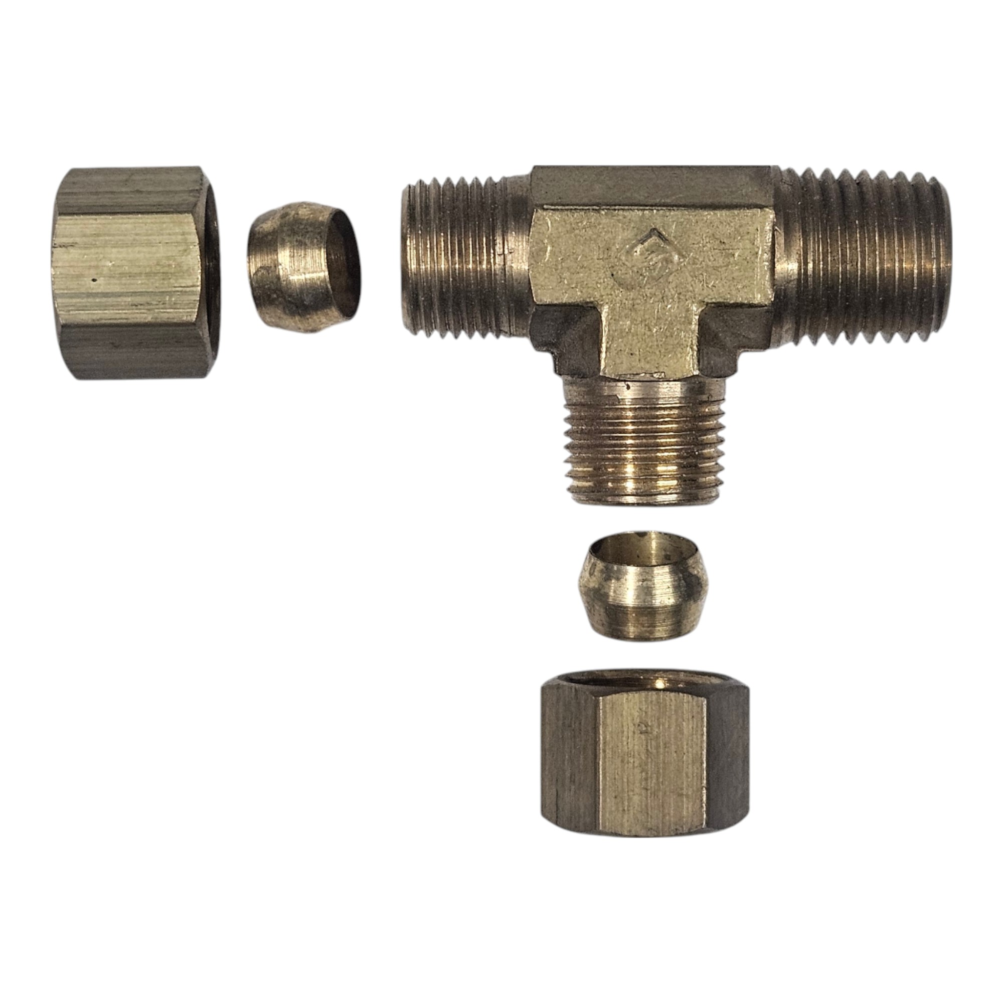 TEE Latão Schulz CSV 10 Pro 1/4M x 5/16A x 5/16A - KIMOTOR