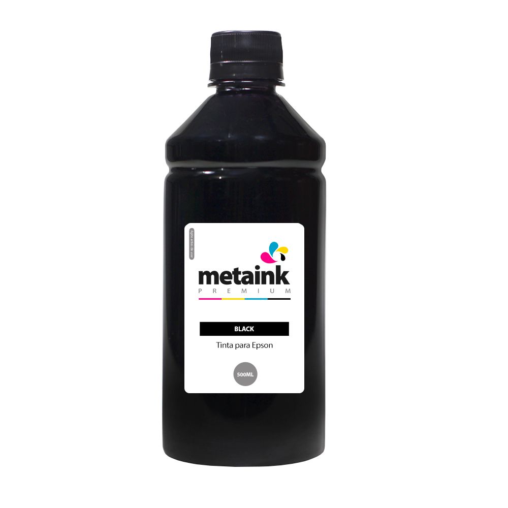 Tinta Para Epson Ecotank L120 Black 500ml Corante Metaink Toner Tinta Toner 4338