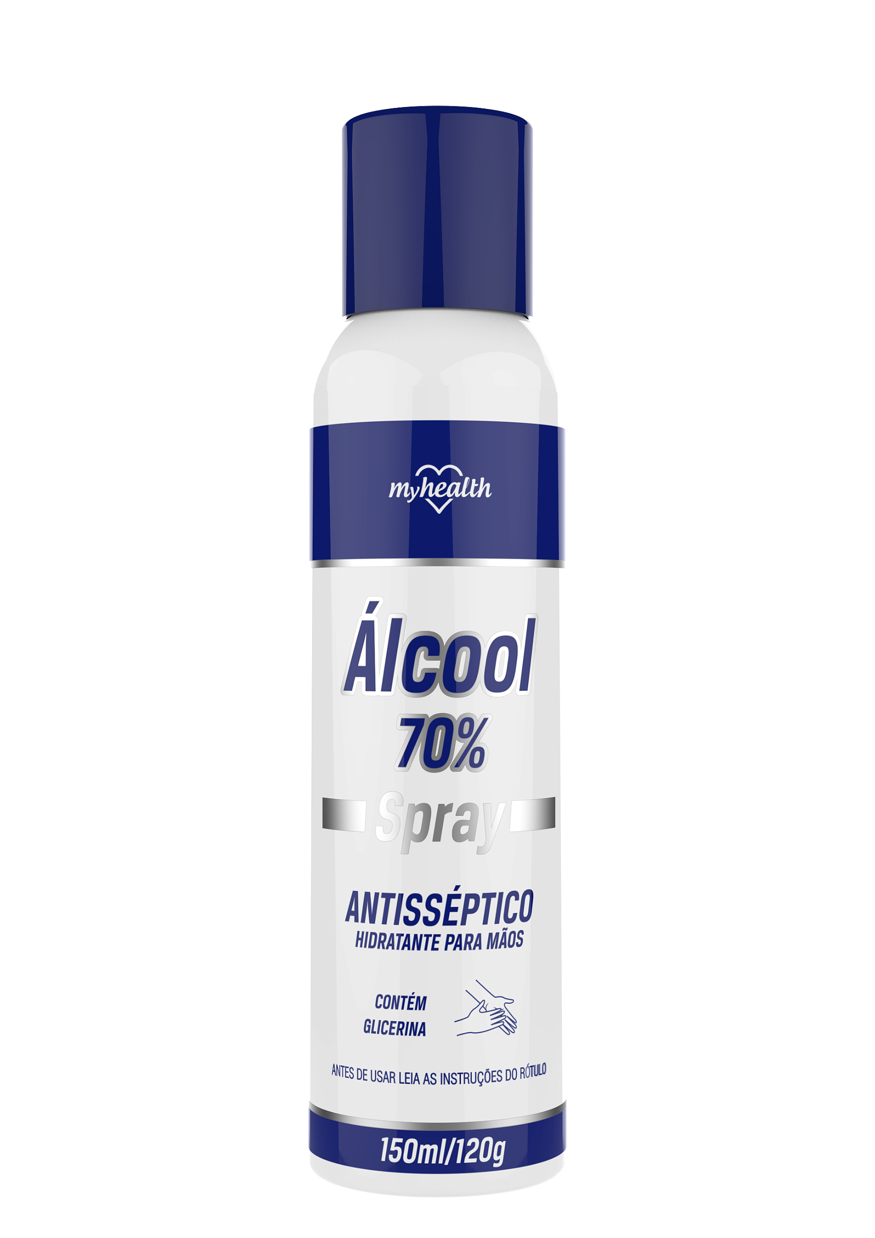 Álcool Spray 70% Antisséptico Hidratante para Mãos - 150 ml - A maneira  mais fácil de higienizar as mãos - JB Embalagens e Limpeza
