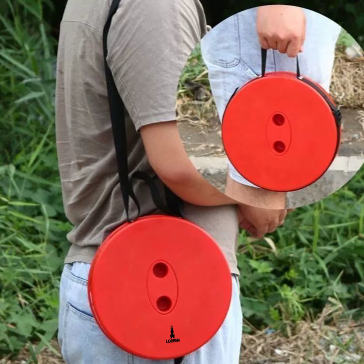 Banqueta Telescópica Banco Retrátil Lorben Tamborete Portátil Camping Altura Ajustável - Imagem 5