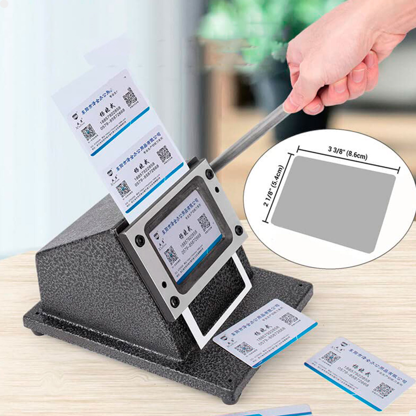 Cortador para Cartão Crachá PVC de Mesa Manual Aço Lorben - Lorben