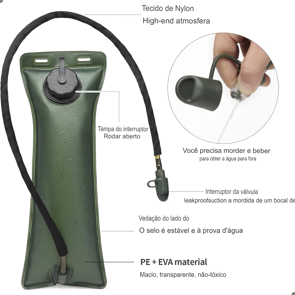 Refil Reservatorio Mochila de Hidratacao Camelback 3 Litros Lorben Lorben