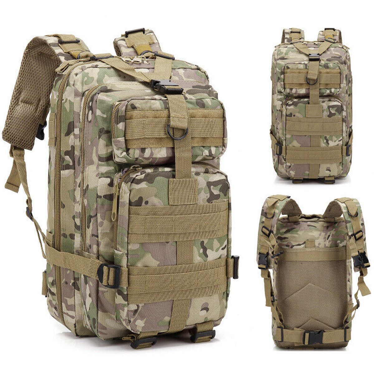 Mochila Tatica Camping Reforçada Camuflada 30L Escolar - Lorben