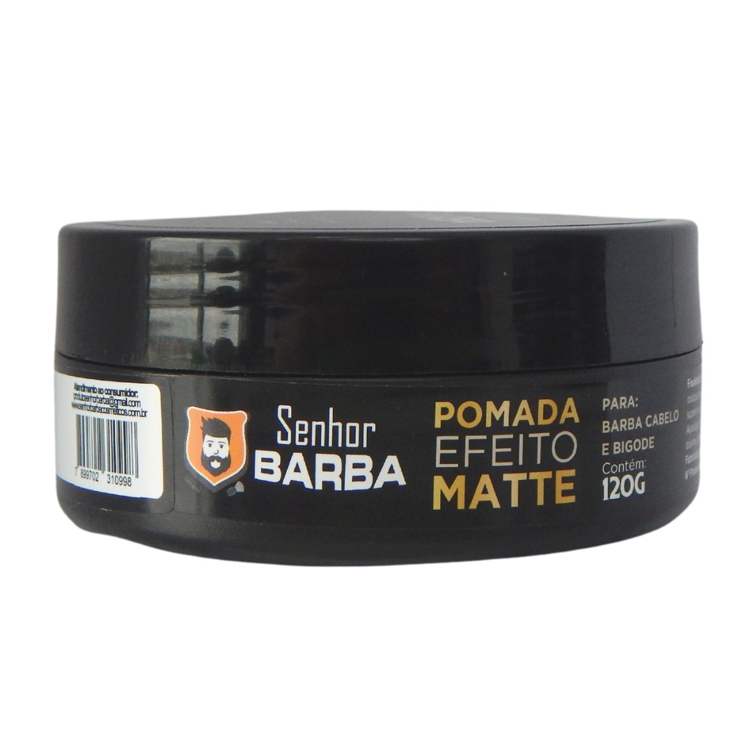 Pomada Modeladora Matte Senhor Barba Fixação e Textura Senhor Barba melhores produtos para