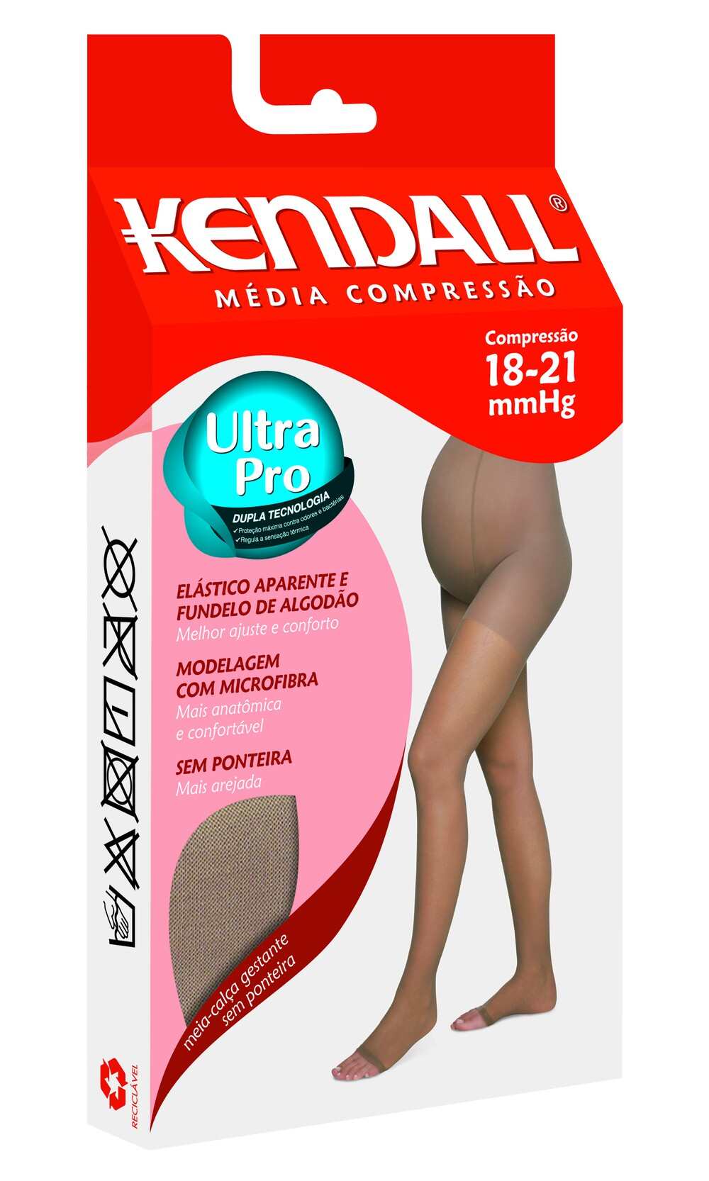 Meia-calça Gestante Kendall Média Compressão Sem Ponteira - Produtos ...