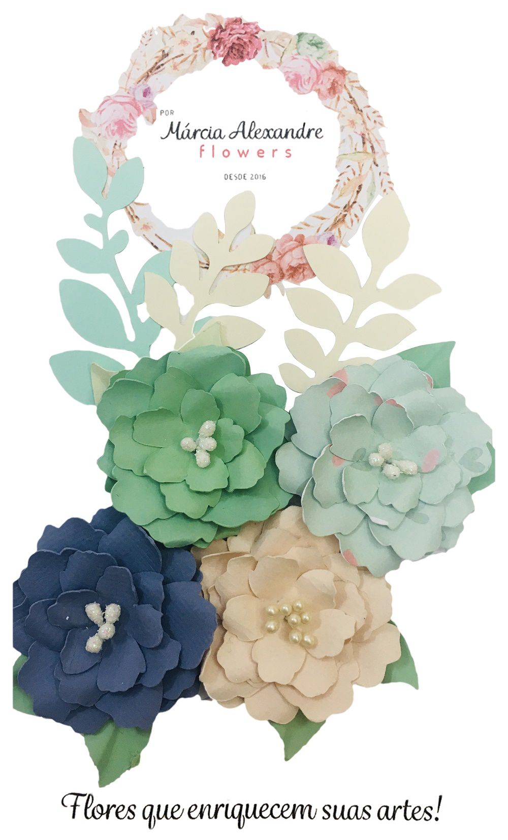 Boneca de Papel Flowers 02