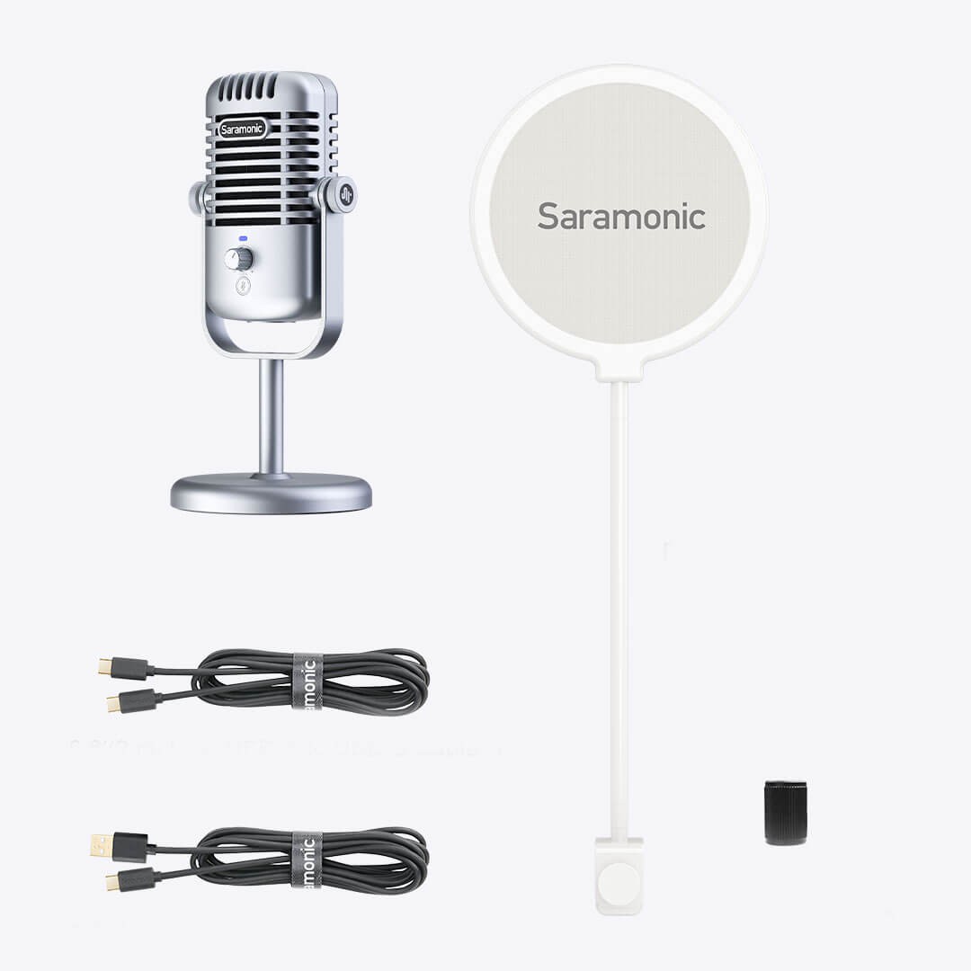 Microfone de Mesa Condensador USB - Saramonic - A Sua Loja de