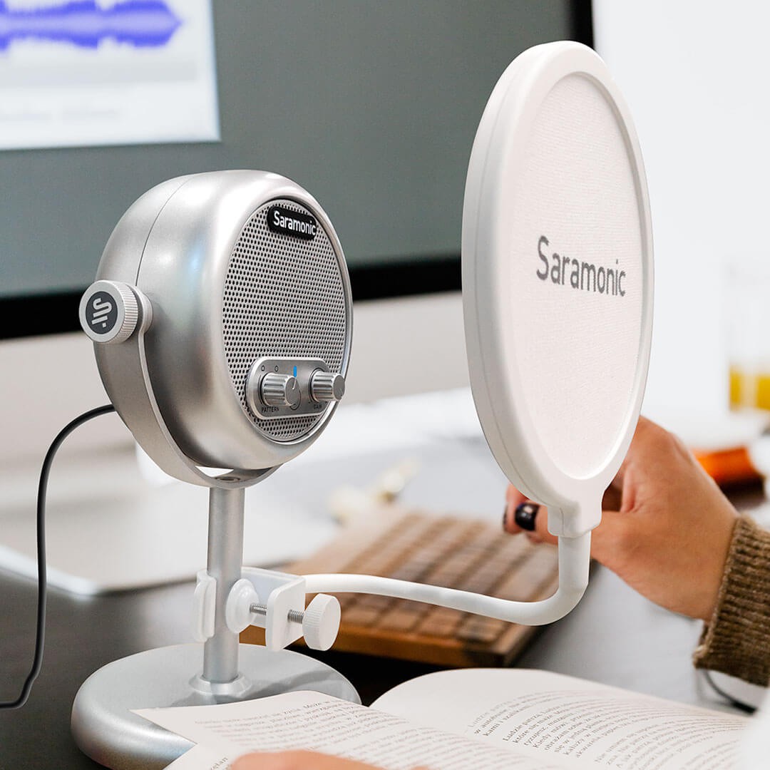 Microfone de Mesa Condensador Omnidirecional USB - Saramonic - A