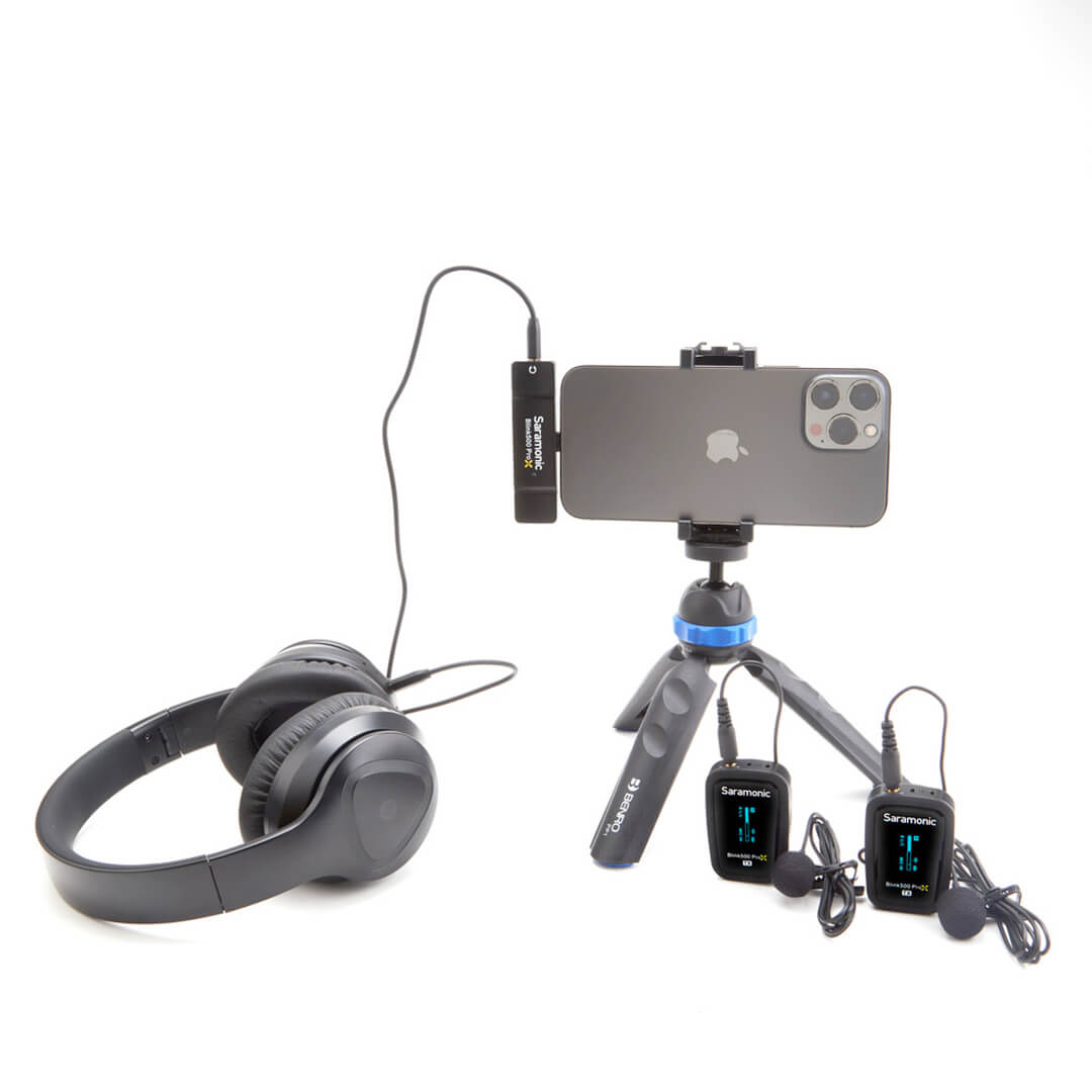 Sistema de Microfone Lapela sem fio duplo para iphones - Saramonic