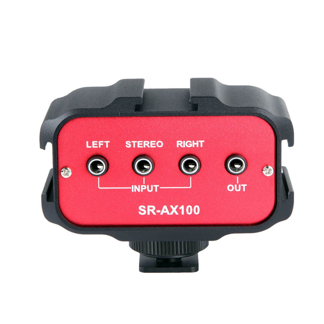 Interface de Áudio Passiva de 2 Canais para cameras DSLR