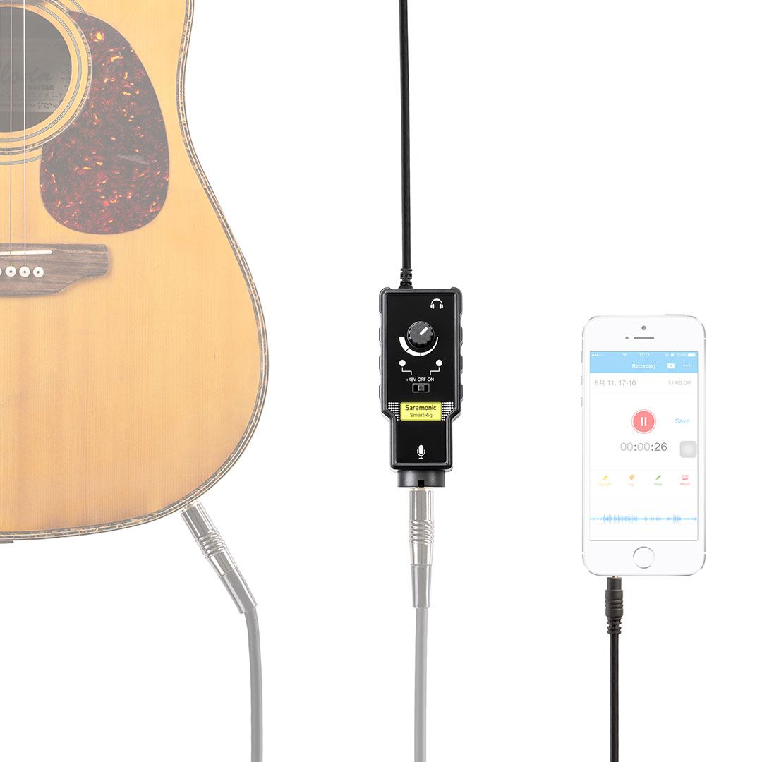 Interface de audio para celular ideal para lives Saramonic A Sua Loja de Microfones