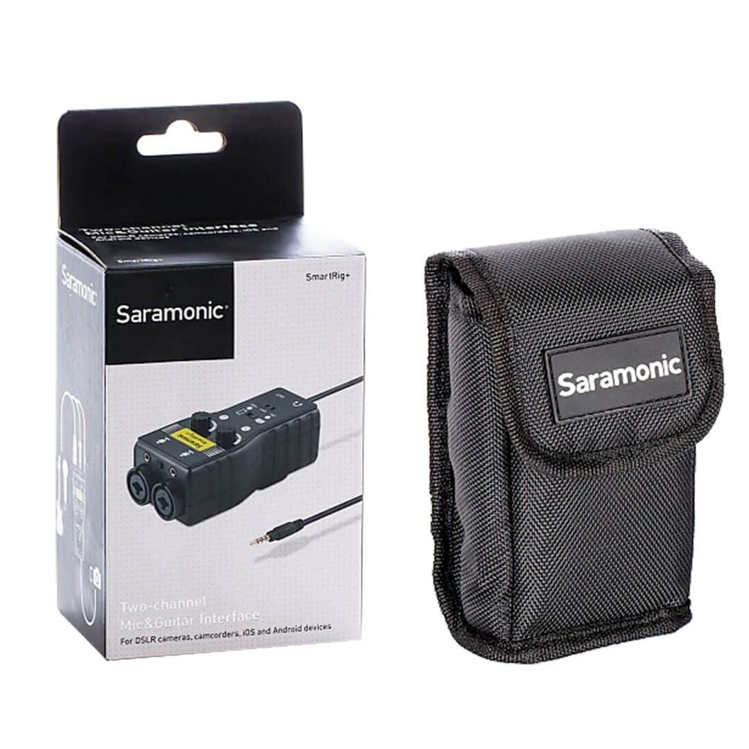 Interface de Audio para Câmeras e Celulares iOS e Android Saramonic