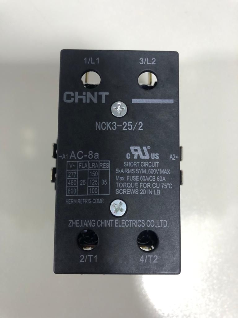 Contacteur Moteur NCK3-25/2 25A - Pour Climatiseur, Armoire électrique - 2 Pôles, Courant Alternatif - 10