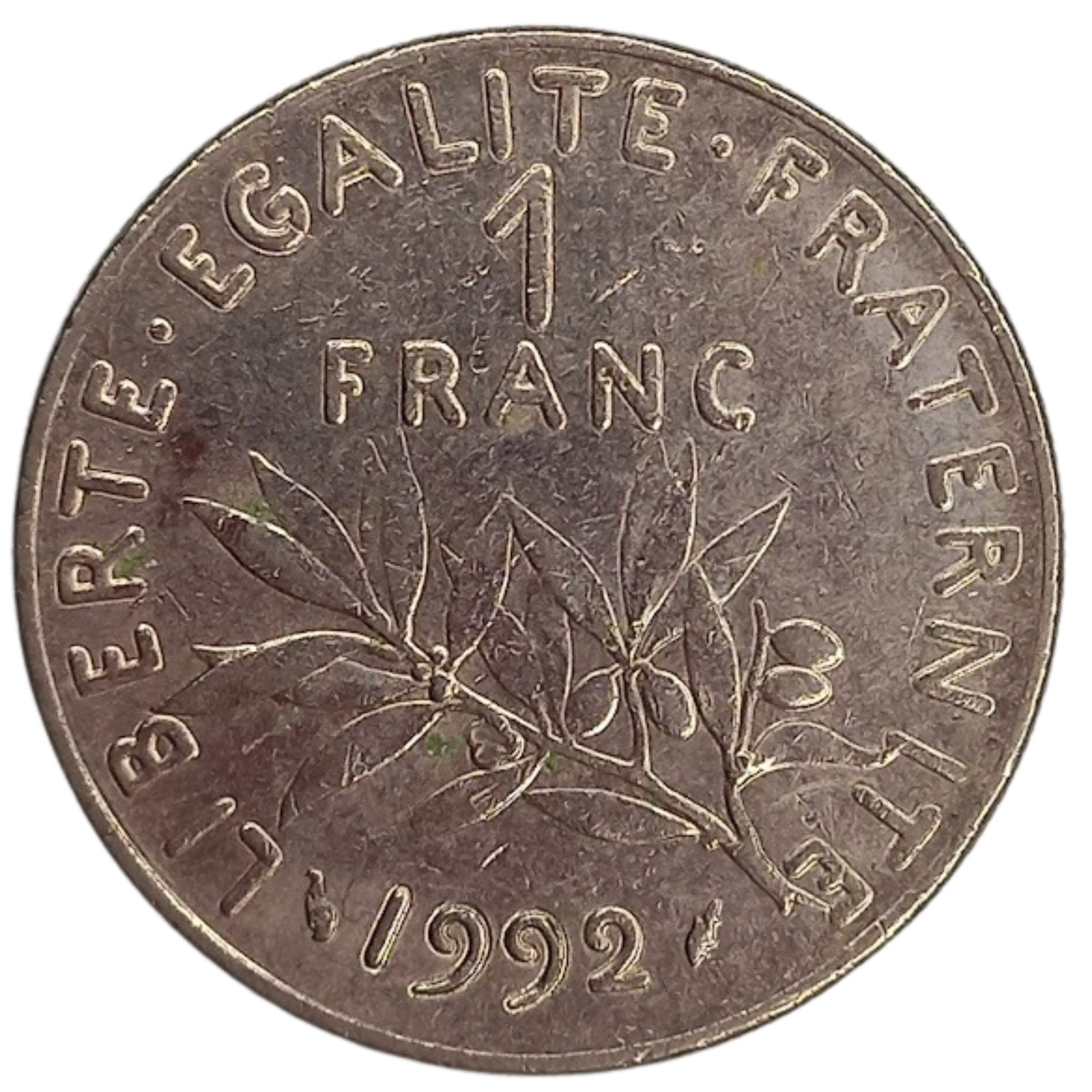 Moeda 1 Franco 1992 MBC França - Numismática Virtual Aqui Você Encontra ...