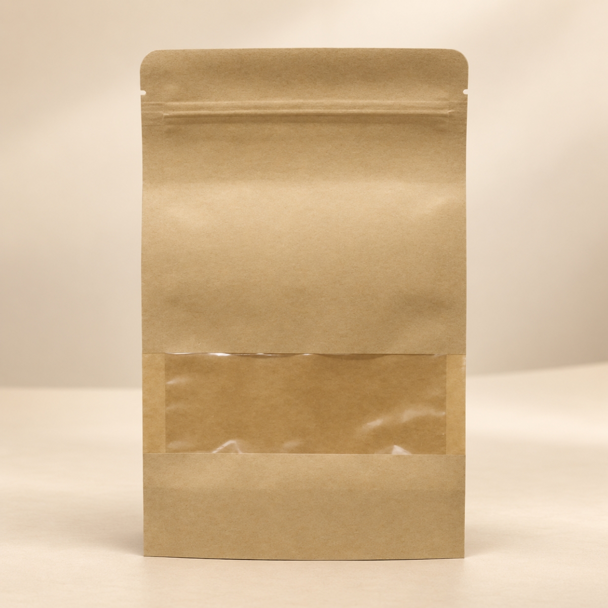 Saco Stand Up Pouch Kraft, Sacos Zipados e Trilho Fosco - Edimais