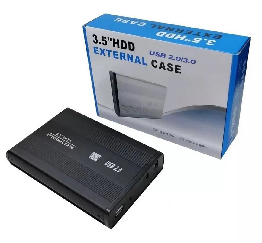 Case gaveta usb para hds de pc sata 3 5 rikatech