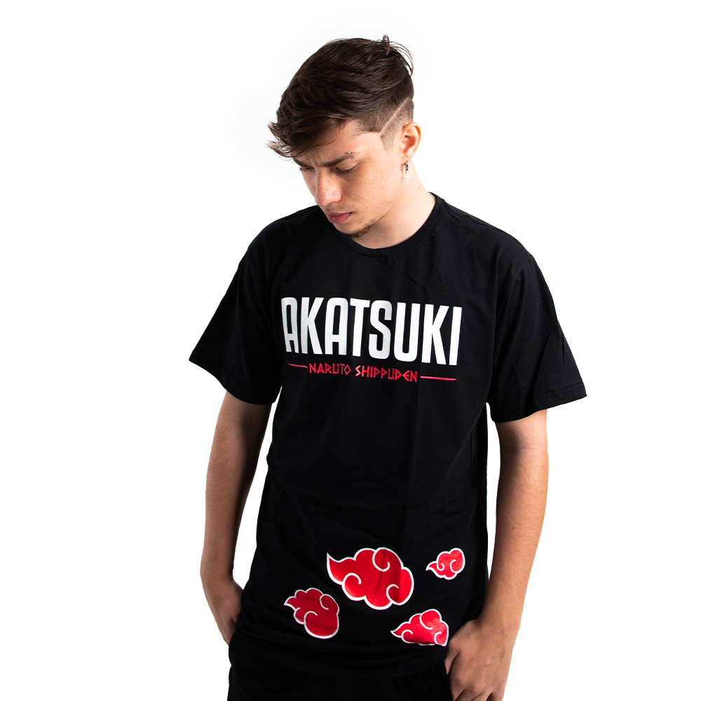 AKATSUKI - NUVEM - NARUTO SHIPPUDEN - TSHIRT BASIC