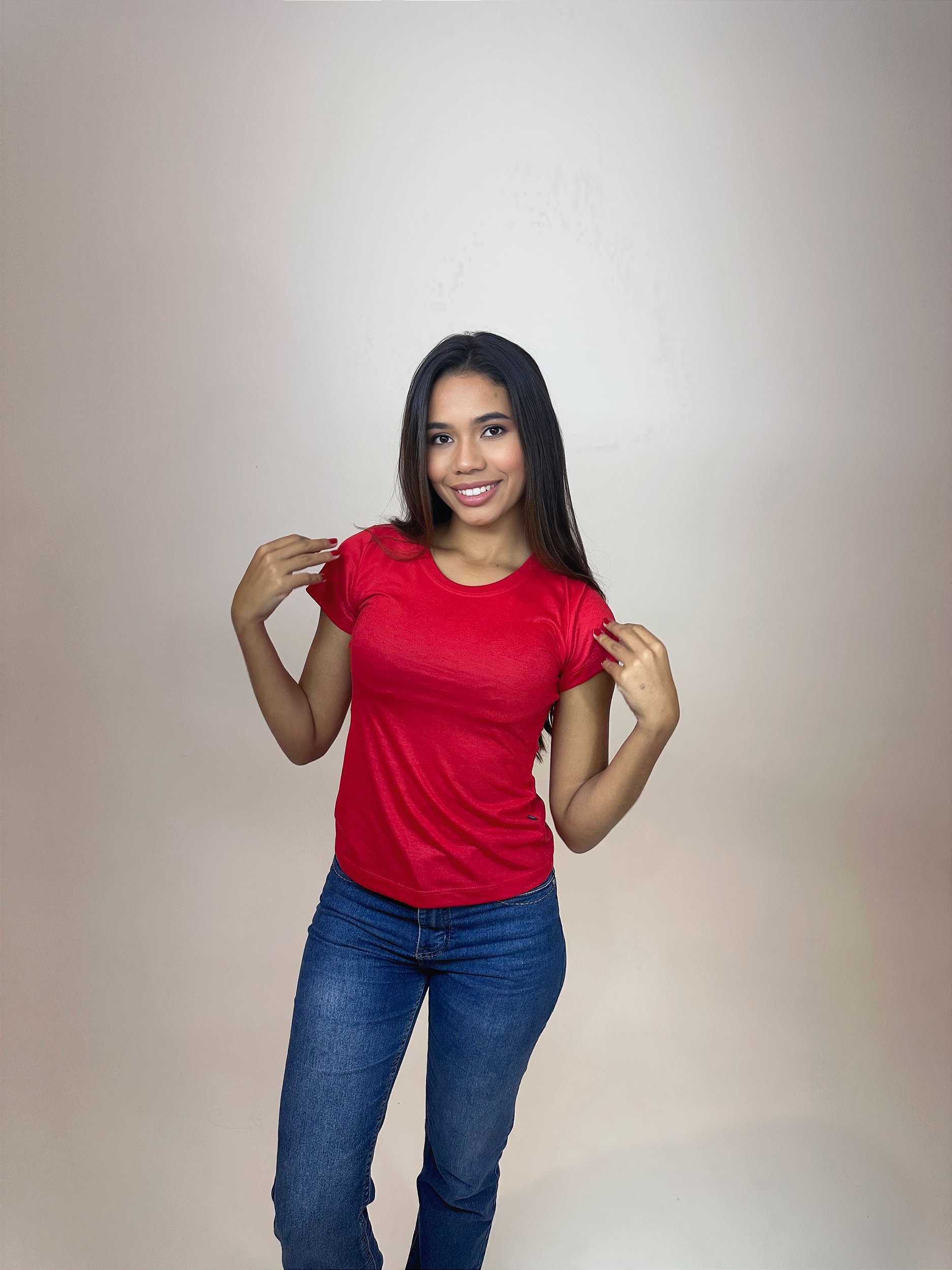 BABYLOOK VERMELHA BABY LOOK VERMELHA - Trix Roupas