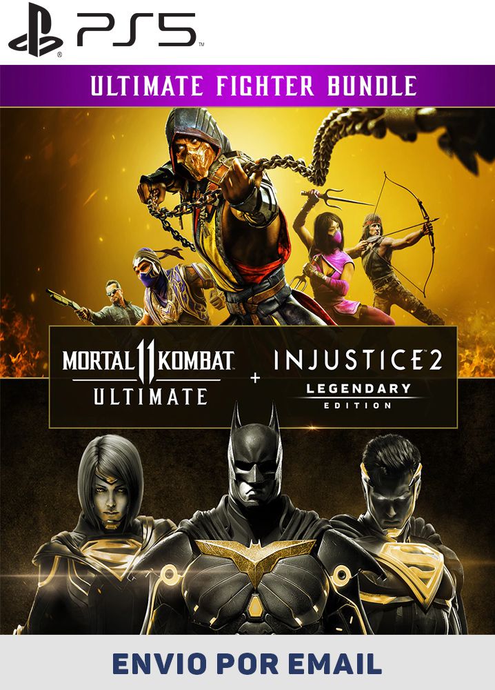 Pacote Mortal Kombat 11 Ultimate + Injustice 2 Ed. Lendária PS5 MÍDIA -  Raimundogamer midia digital