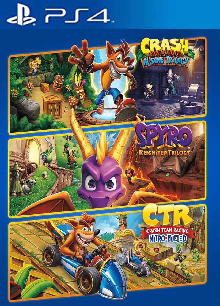 Pacote de jogo Spyro™ + Crash Remastered