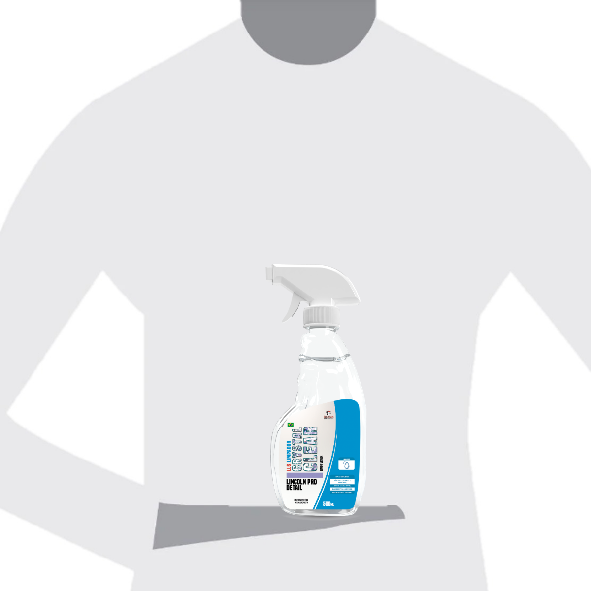 LL6 LIMPA VIDROS CRYSTAL CLEAR - LINCOLN - 500 Pro Produtos Para