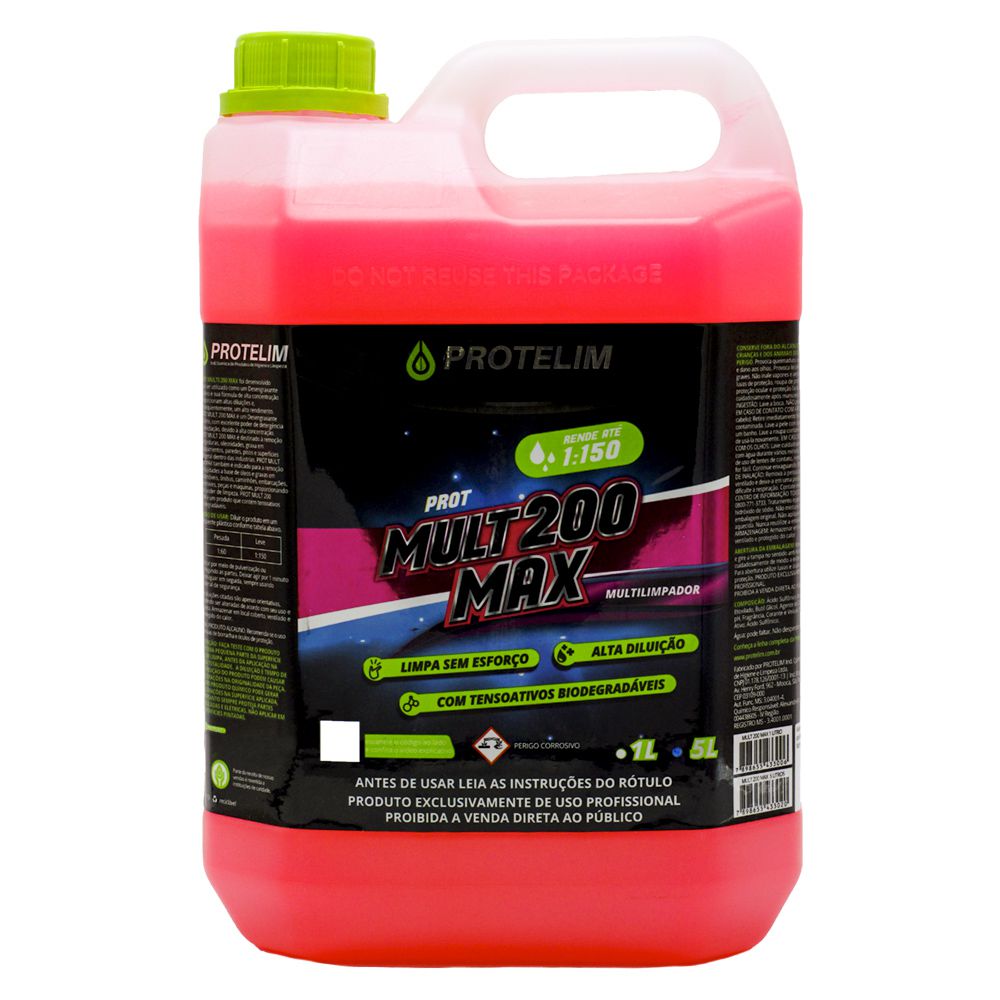 Multi 100 MULTI 200 MAX 5L - PROTELIM - 500 Pro Produtos Para Estética Automotiva ...