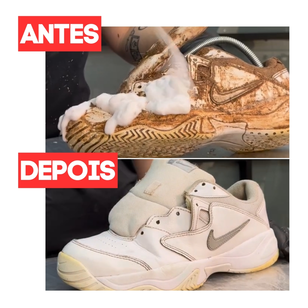 Kit Limpa Tenis Sneakers Calçados Lavagem a Seco - LEATHER PRO