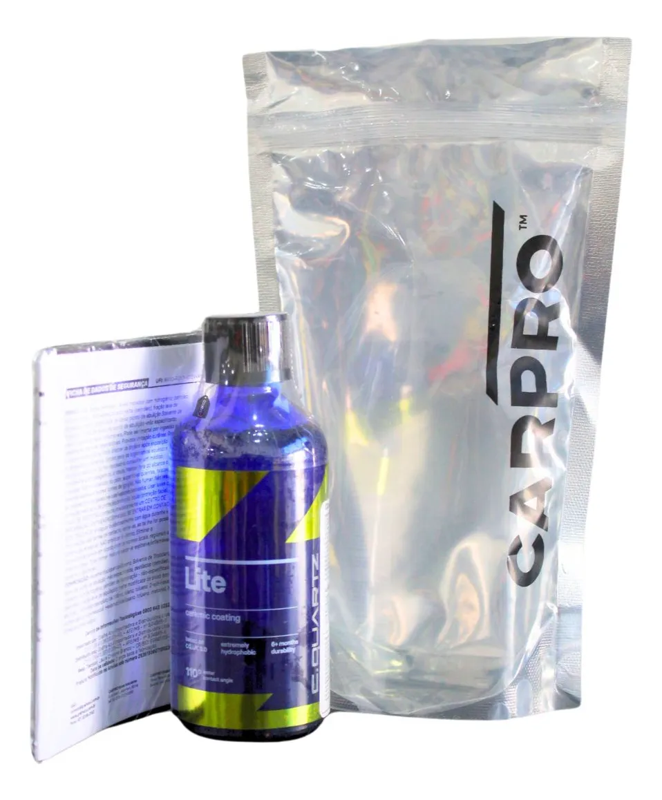 美容液 CQT.CQ 4+.CQ C+.AQO CarPro CQuartz Lite Coating Cerâmico 100ml - Compre Online - 500