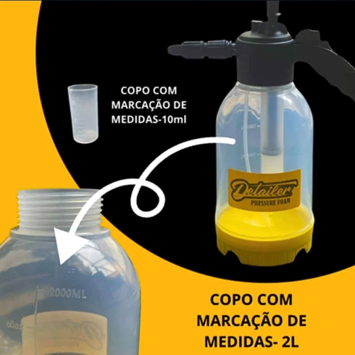 PULVERIZADOR PRESSURE FOAM - MANDALA DETAILER - 500 Pro Produtos