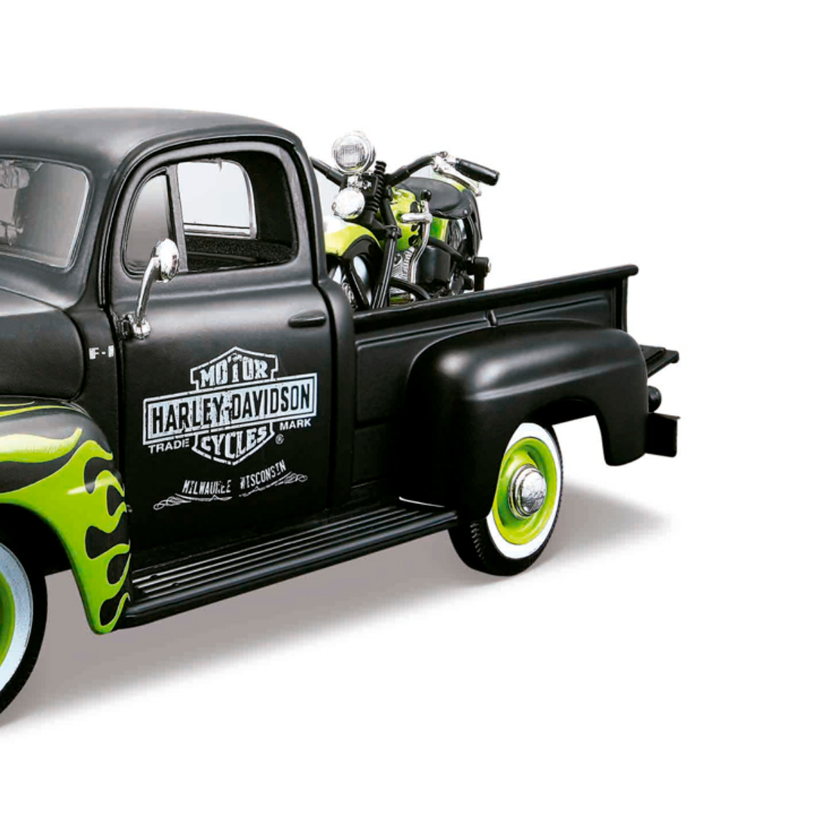 Maisto MI32191R FORD F-1 PICK UP 1948 HARLEY DAVIDSON 1936 EL Knucklehead 124 Modellino