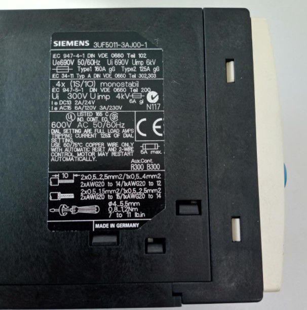 3UF50113AJ001, Unidade básica SIMOCODE DP, Interface PROFIBUS DP 1,5 ...