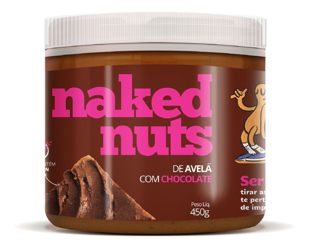 Pasta De Avelã Com Chocolate - Naked Nuts 450g - Fast Suplementos